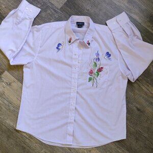 2-Piece Shirt & Tank Top Set Lavender Sz XL LasOlas + Faded Glory